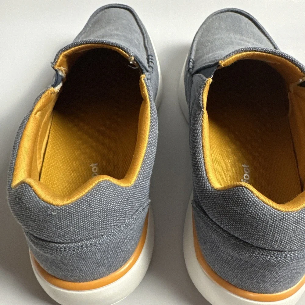 Ortho Comfoot Coastal Grandpa Quiet Luxury Slip On Loafers US 11.5 EU45 Gray